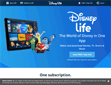 Tablet Screenshot of disneylife.com